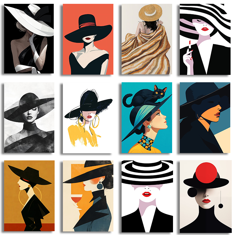 Women'S Fashion Hats - 1pc frameless canvas Fashion Beauty Woman