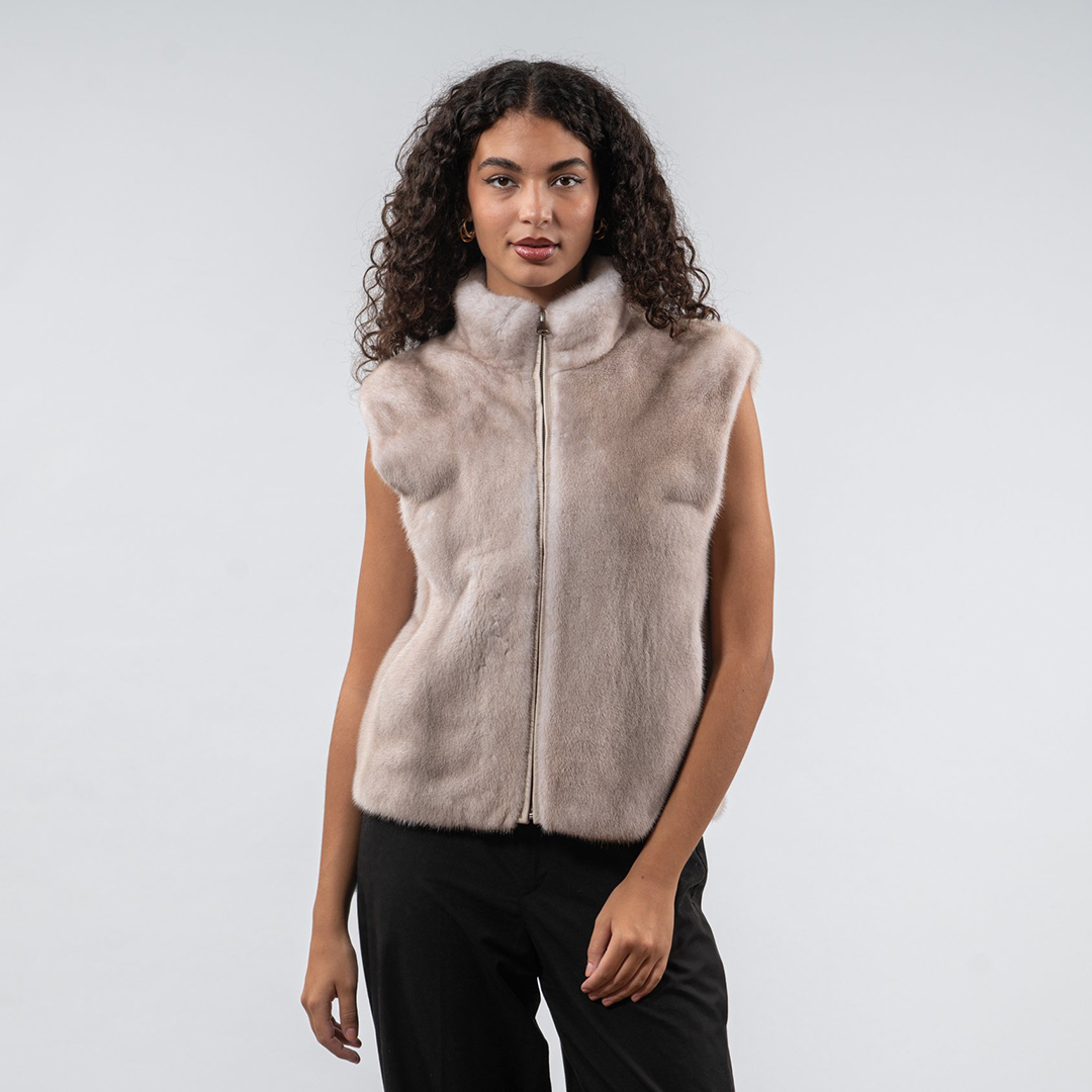 Women'S Fashion Gilet - Laur 2026 Women High Neck Faux