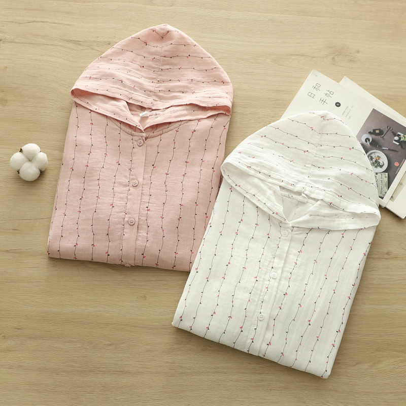 Hoodie Women Oversized - 100% Cotton Yarn Loose Hooded Shirts
