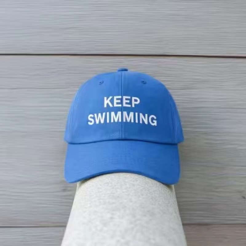 Women'S Fashion Hats - 2026 Trendy keep Swimming New Letter