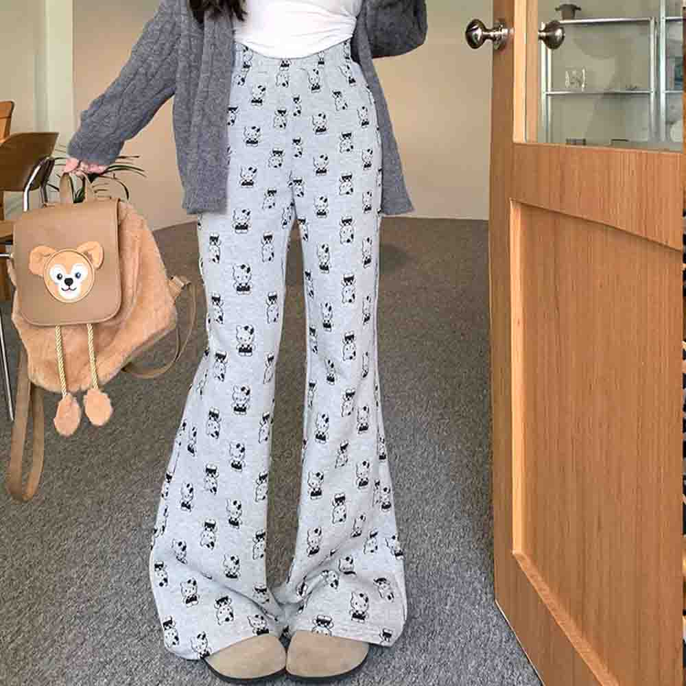 Women'S Fashion Trousers - Sanrio Hello Kitty Pants Y2K Kawaii
