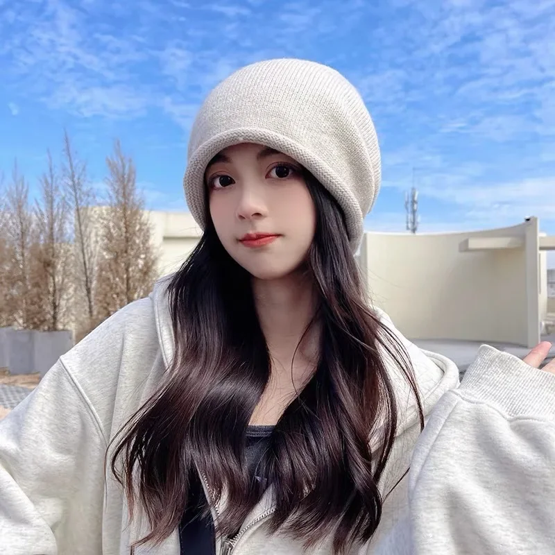 Women'S Fashion Hats - Knitted Bonnet Hoods Female Winter Warm