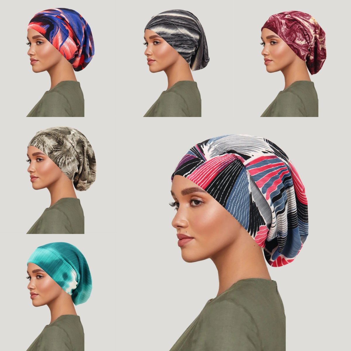 Women'S Fashion Hats - 2026 New Tie-dye Hair Cover Cap