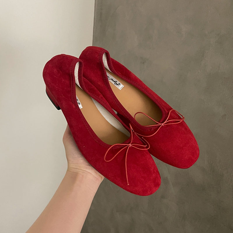 Women'S Fashion Spring 2025 - Fashion Butterfly-Knot Ladies Slip On Heeled