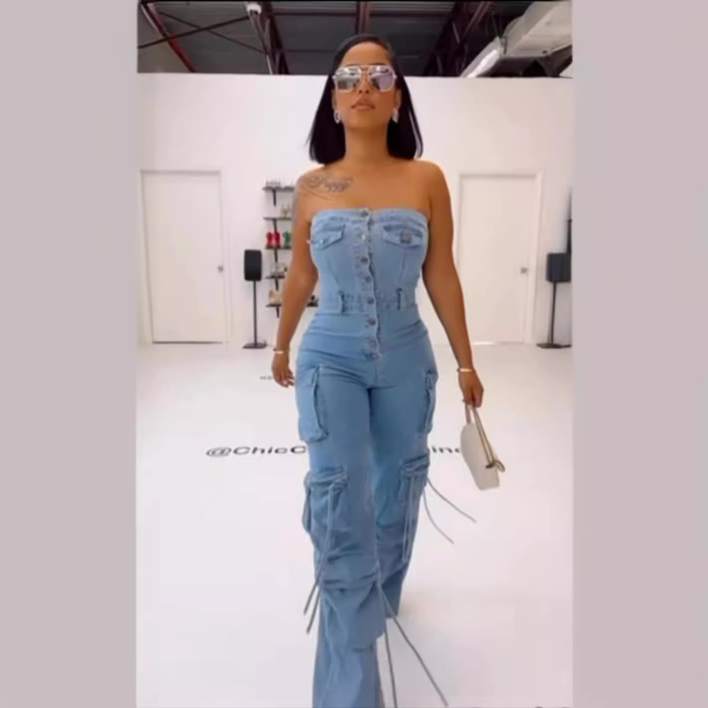 Mom Jeans Women - Jumpsuits Women Strapless One Piece Demin
