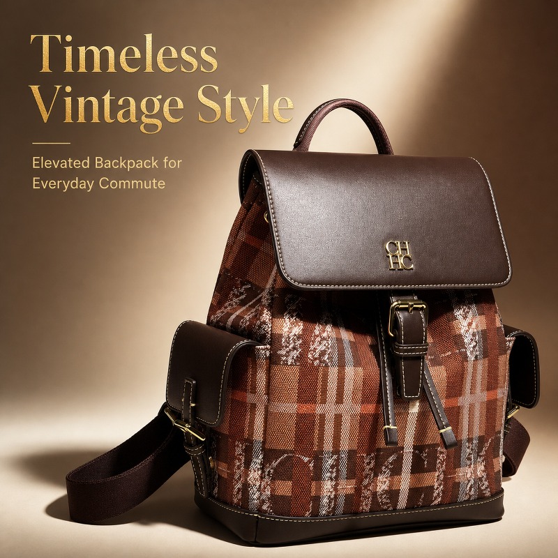 Women Fashion Styles - CHHC Fashion Color Block Backpack Dating