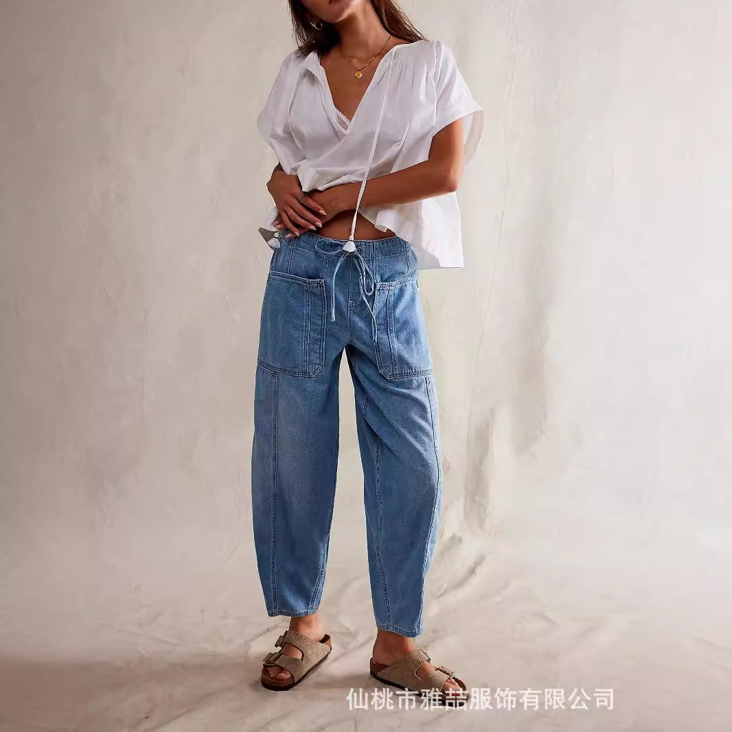 Mom Jeans Women - New Fashion Casual Low Waist Straight