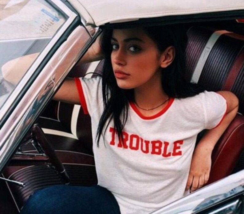 Women'S Fashion Of The 60S - Skuggnas Trouble Ladies Unisex Tee Funny