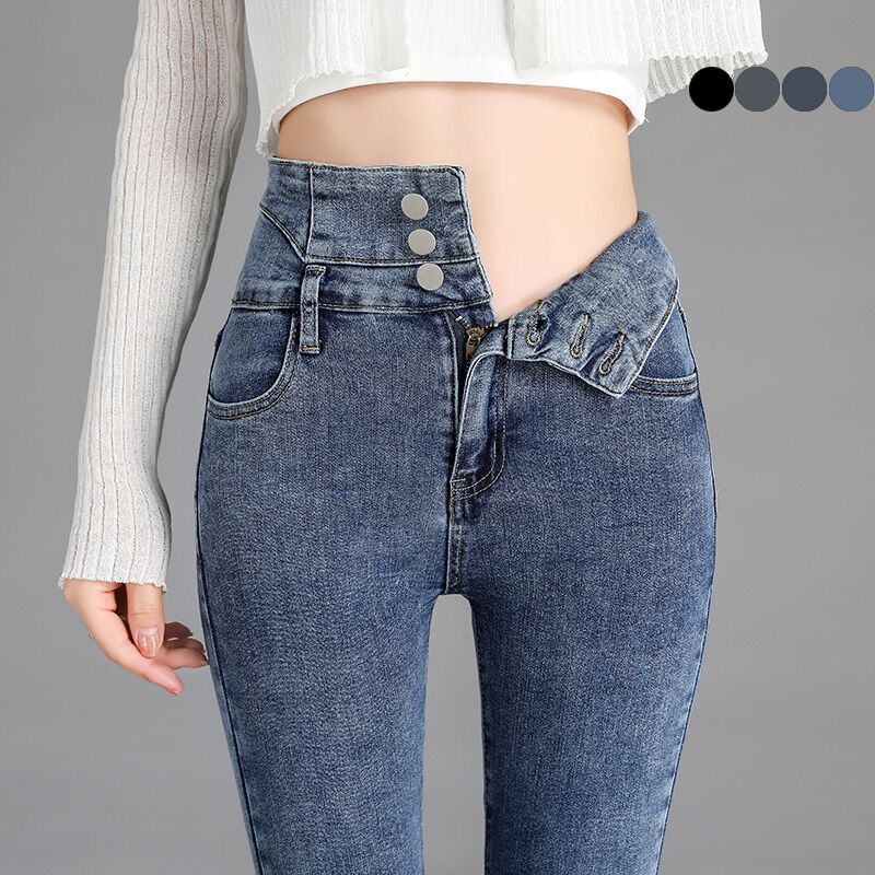 Mom Jeans Women - High-quality New Vintage High-waist Stretch Skinny