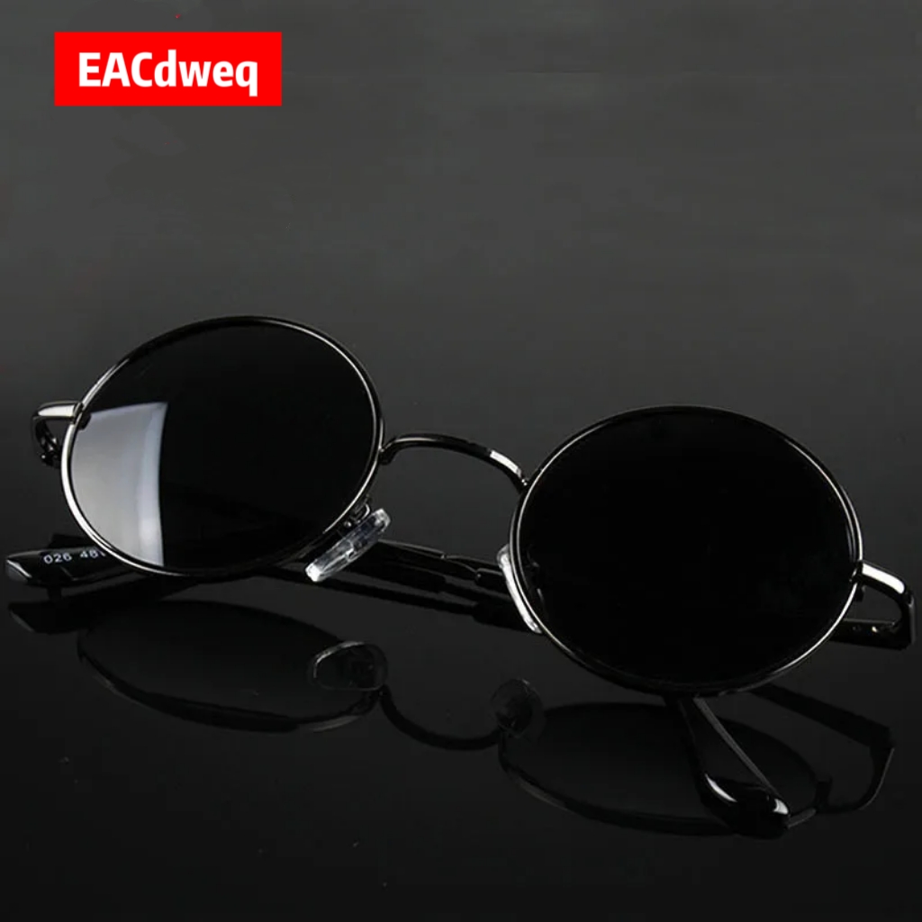 Women'S Fashion Eyewear - Retro Vintage Round Sunglasses Men Brand