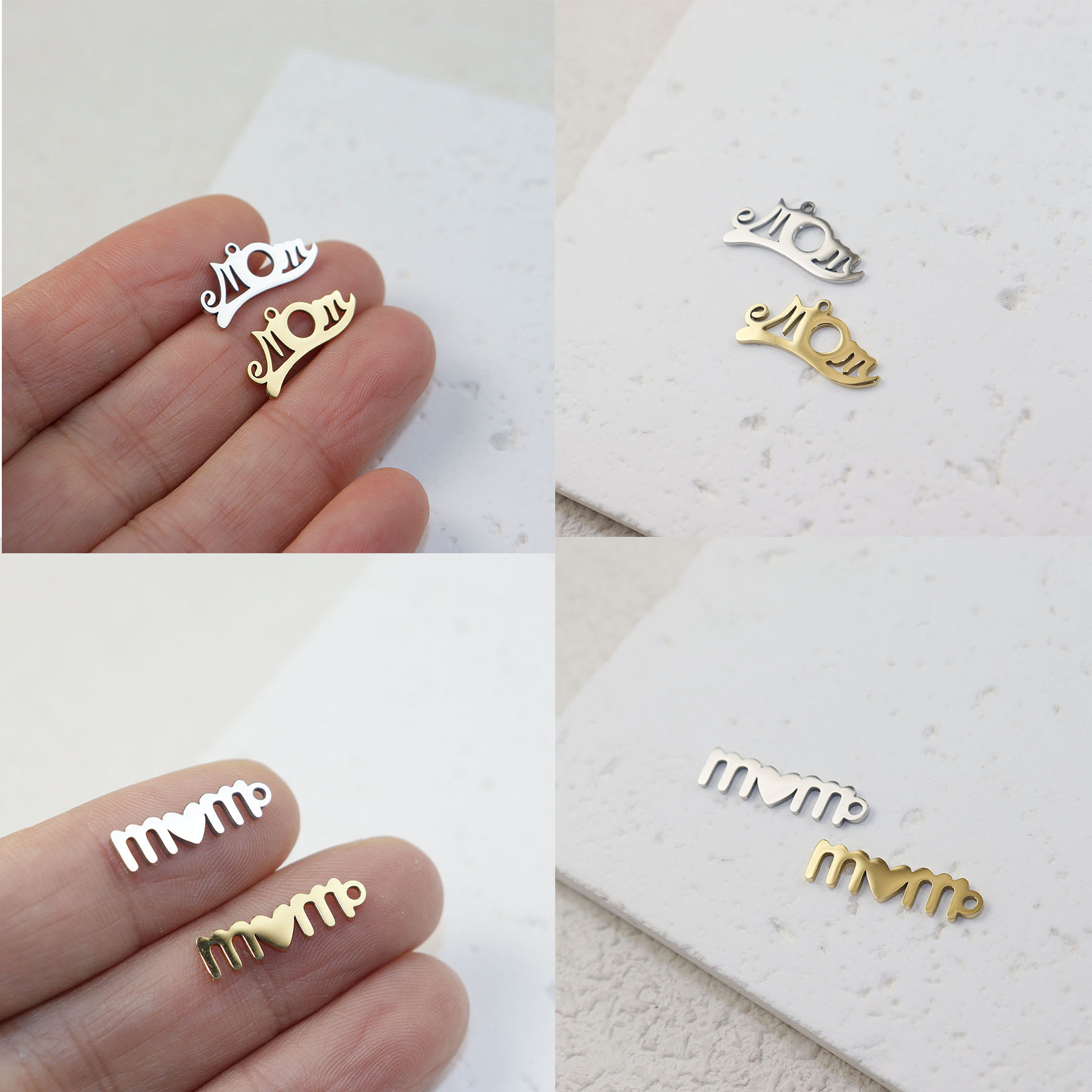 Women'S Fashion Earrings - 10pcs Stainless Steel PVD Plate Star