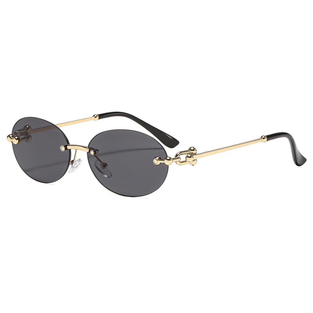 New Metal Frameless Oval Woman - Women'S Fashion Eyewear review and price