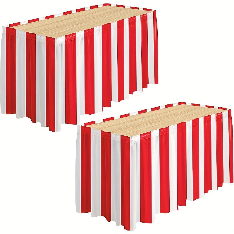 1/2pcs Carnival Red and White  - Printed Wrap Skirt review and price