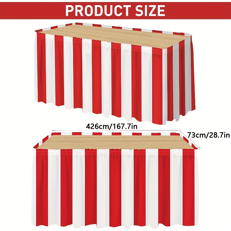 1/2pcs Carnival Red and White  - Printed Wrap Skirt review and price