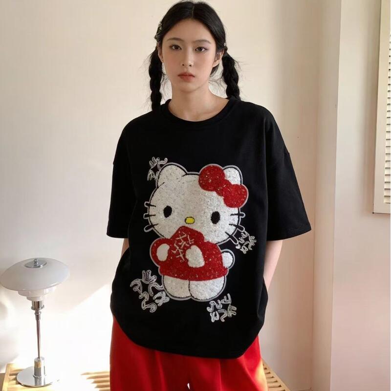 Cute Short-Sleeved Hello Kitty - Women Fashion Styles review and price