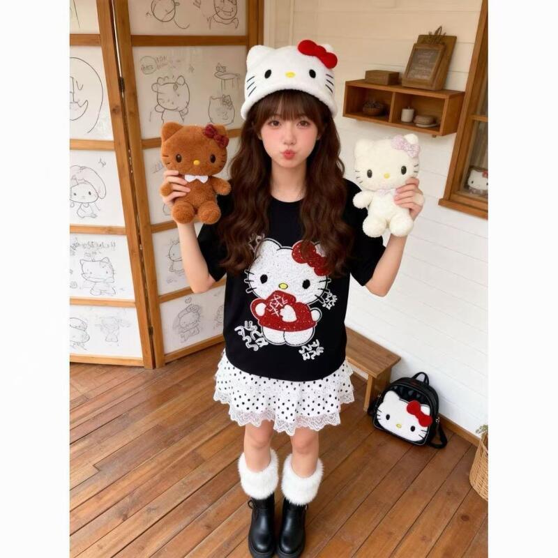 Cute Short-Sleeved Hello Kitty - Women Fashion Styles review and price