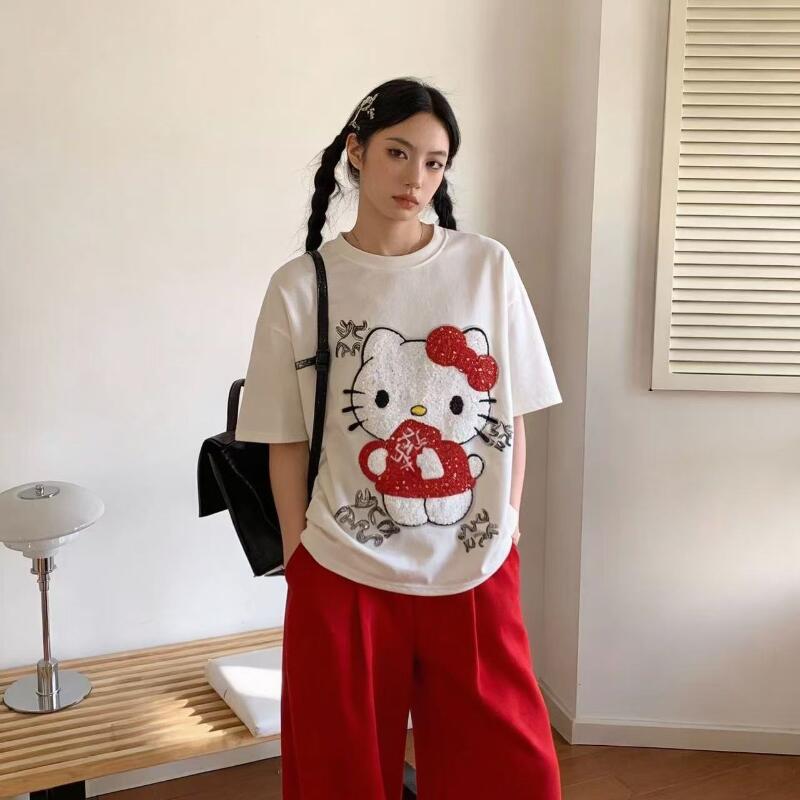 Cute Short-Sleeved Hello Kitty - Women Fashion Styles review and price
