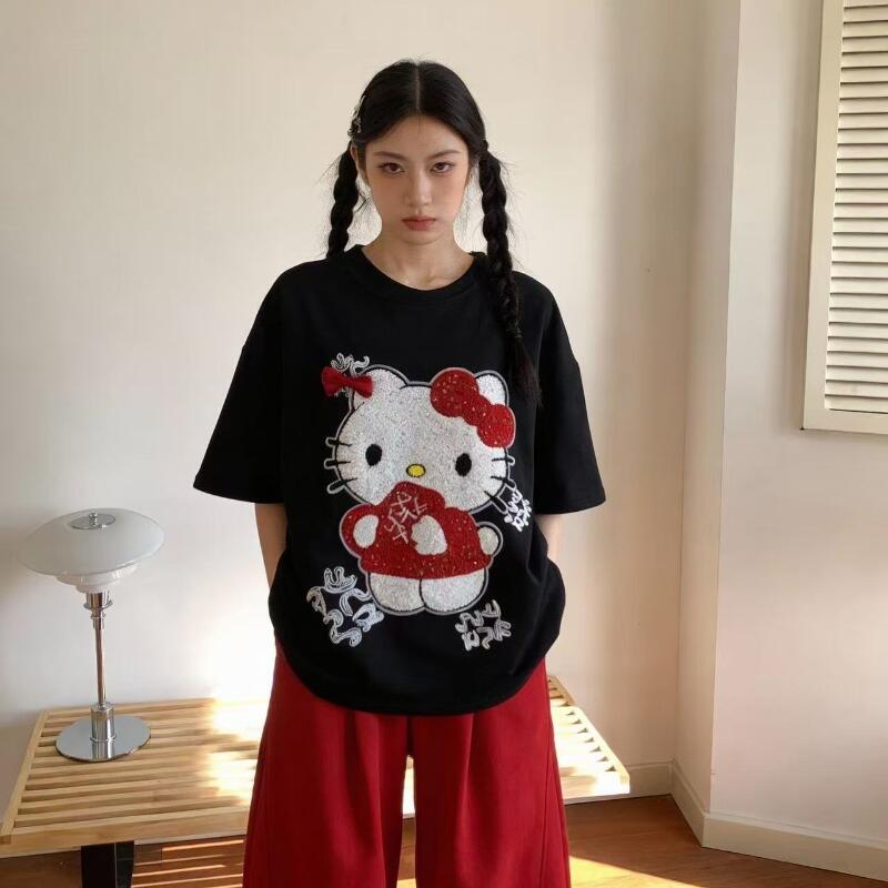 Cute Short-Sleeved Hello Kitty - Women Fashion Styles review and price
