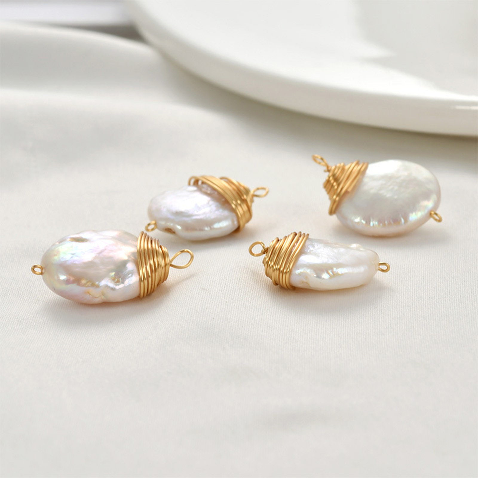 1pc Brass Charms Gold Color Wi - Women'S Fashion Earrings review and price