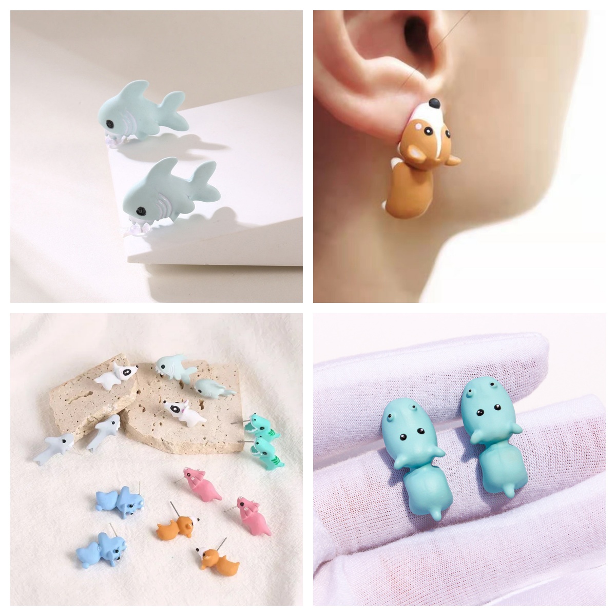 Cartoon Animal Resin Earrings  - Women'S Fashion Earrings review and price