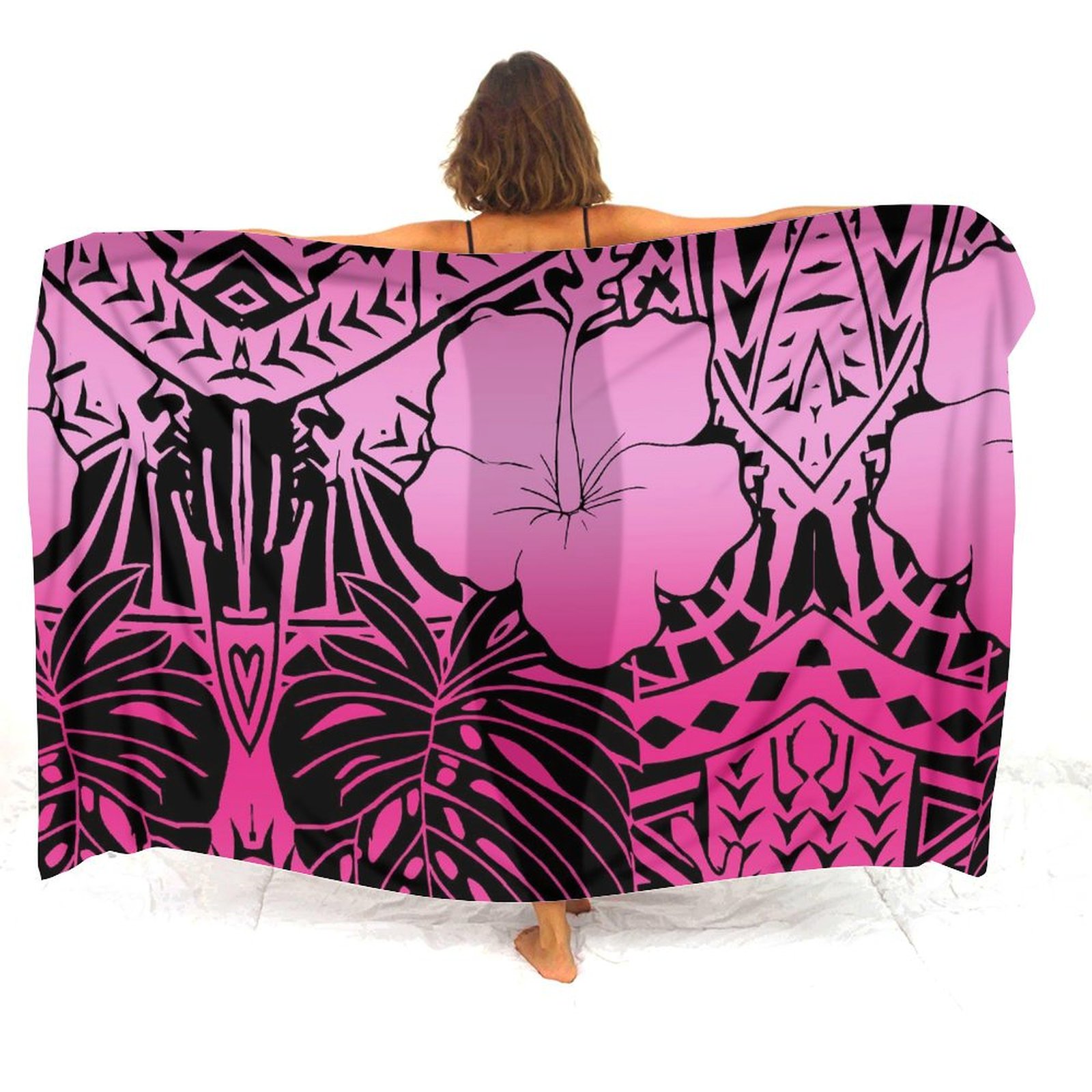 Customizable Polynesian Floral - Printed Wrap Skirt review and price