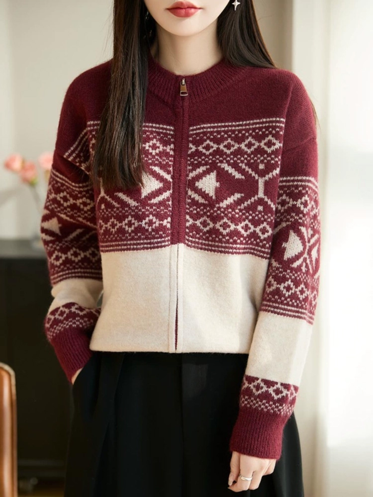 Vintage Jacquard Korean Fashio - Women'S Fashion Gilet review and price