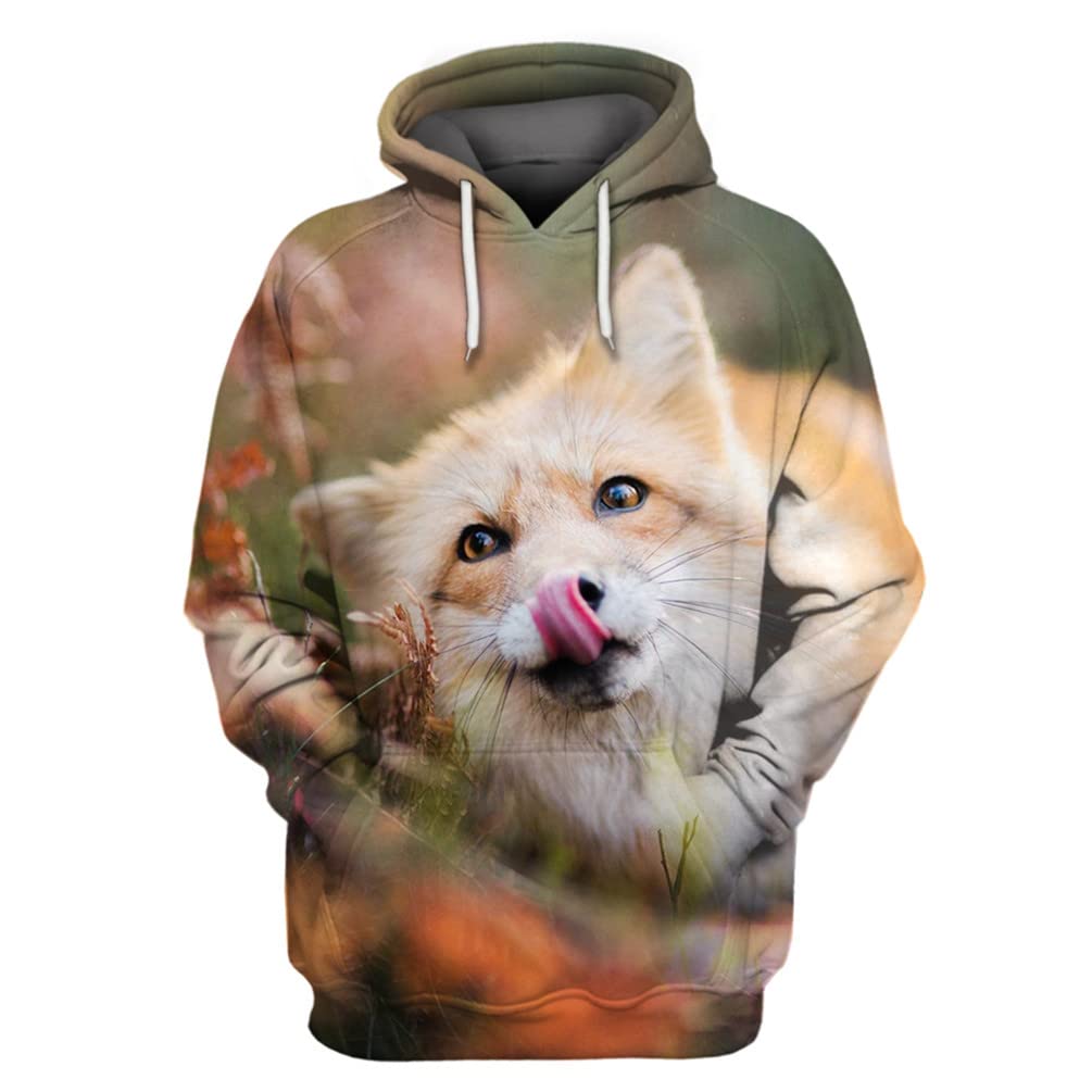 Animal Fox Hooded Men Women Fa - Hoodie Women Oversized review and price