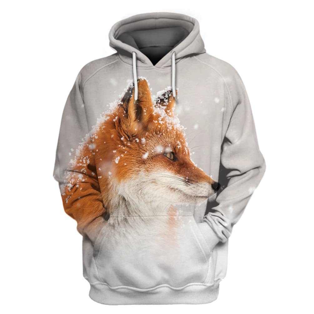 Animal Fox Hooded Men Women Fa - Hoodie Women Oversized review and price