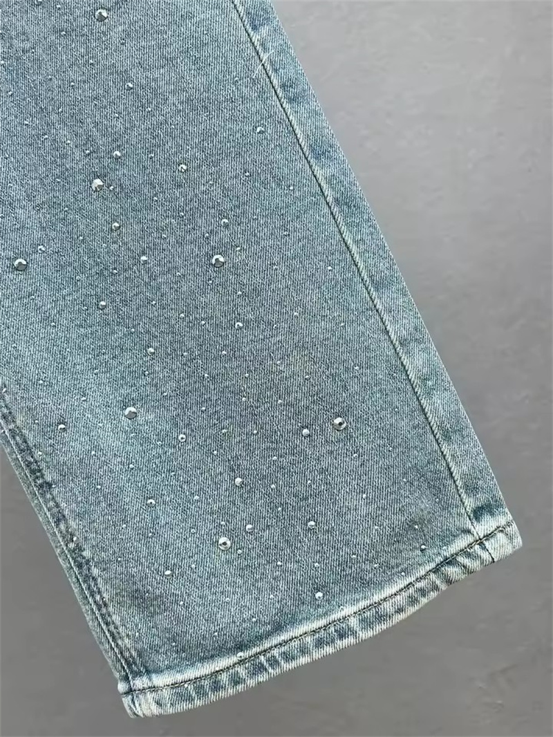 Fashion Rhinestone Pendant Des - Mom Jeans Women review and price
