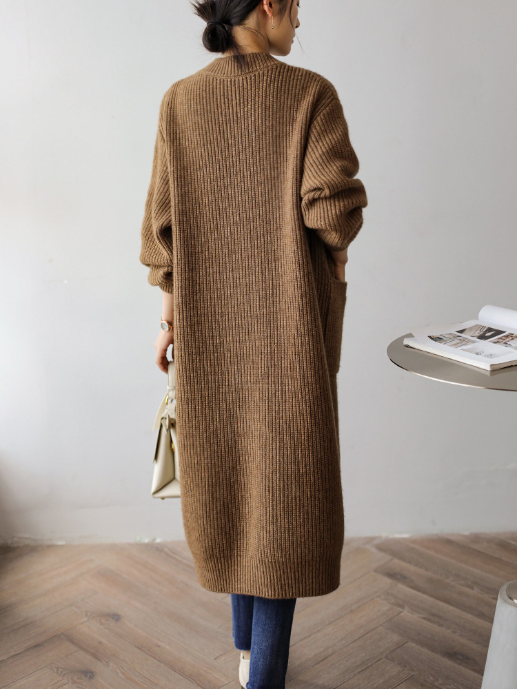 Baggy Long Knitted Cardigan Si - Women'S Fashion Gilet review and price