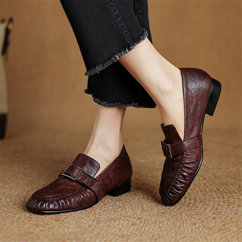 New Autumn Genuine Leather Wom - Women Fashion Heels review and price