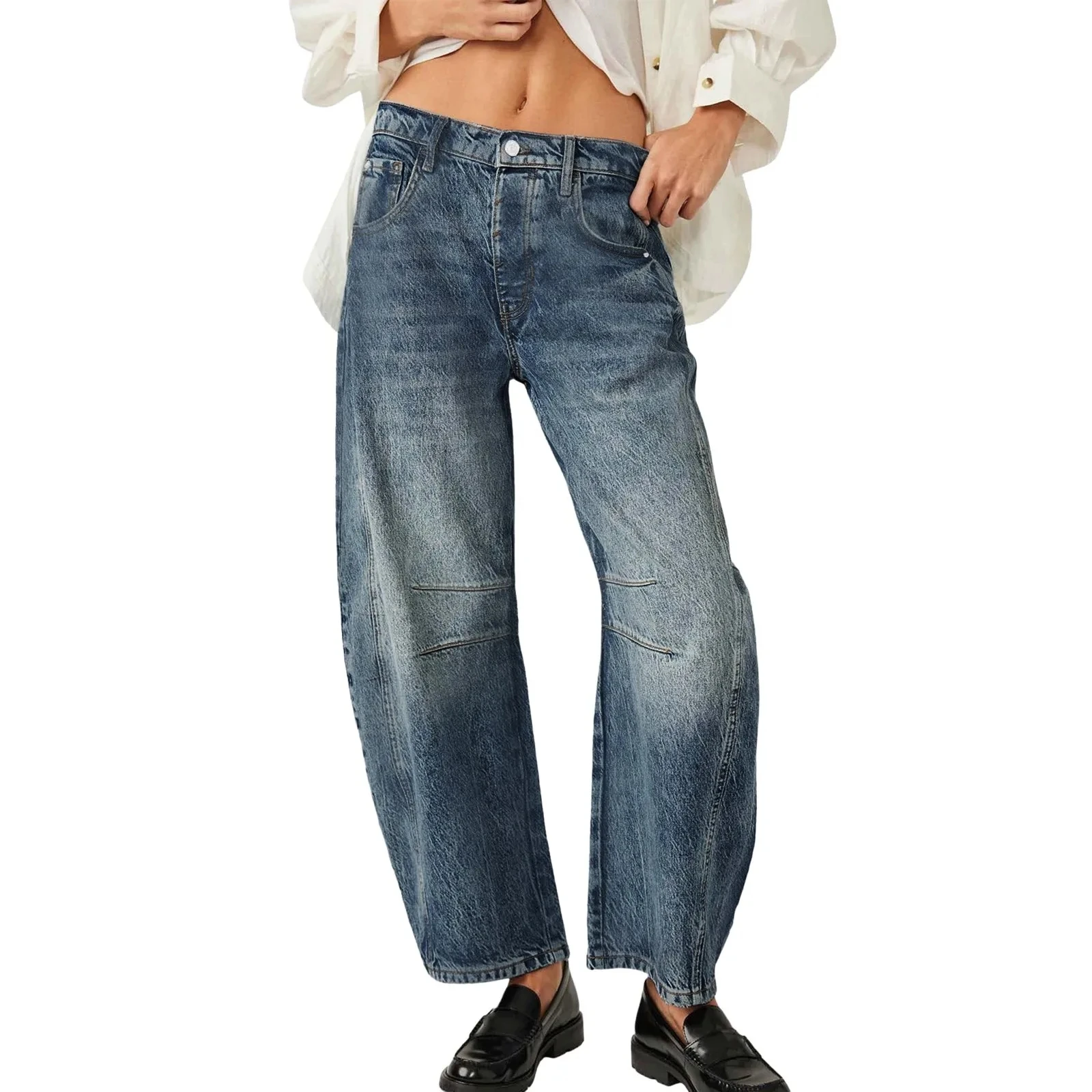 High Stretch Mid-Rise  Jeans F - Mom Jeans Women review and price