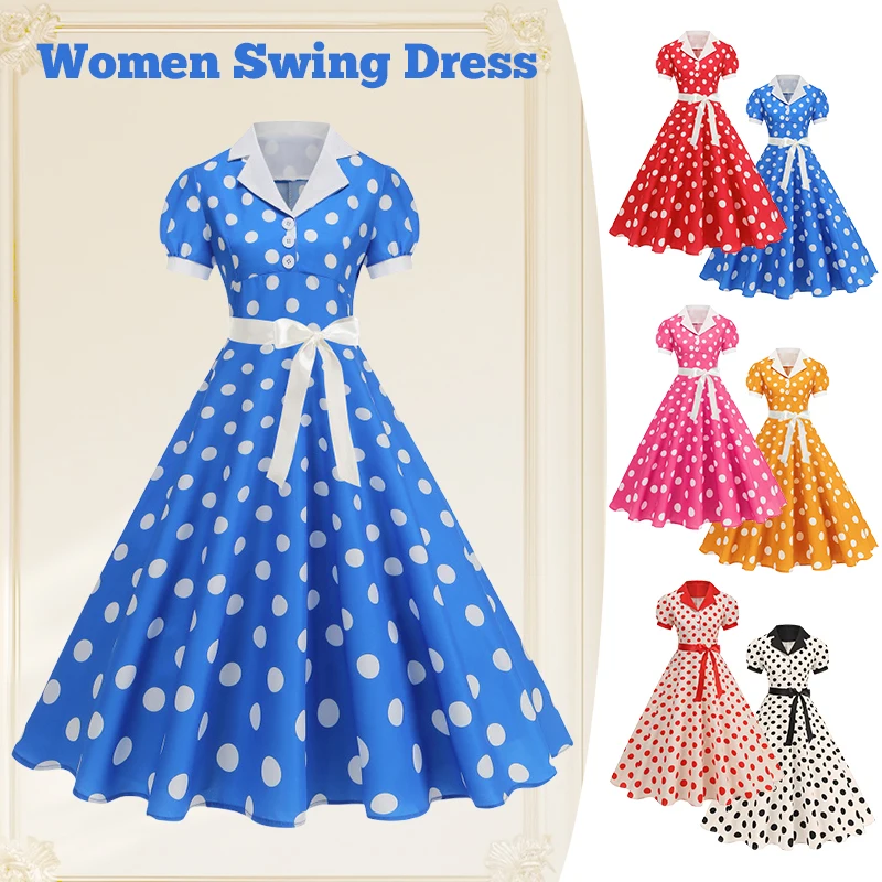Vintage Polka Dot Summer Dress - Women'S Fashion Of The 60S review and price