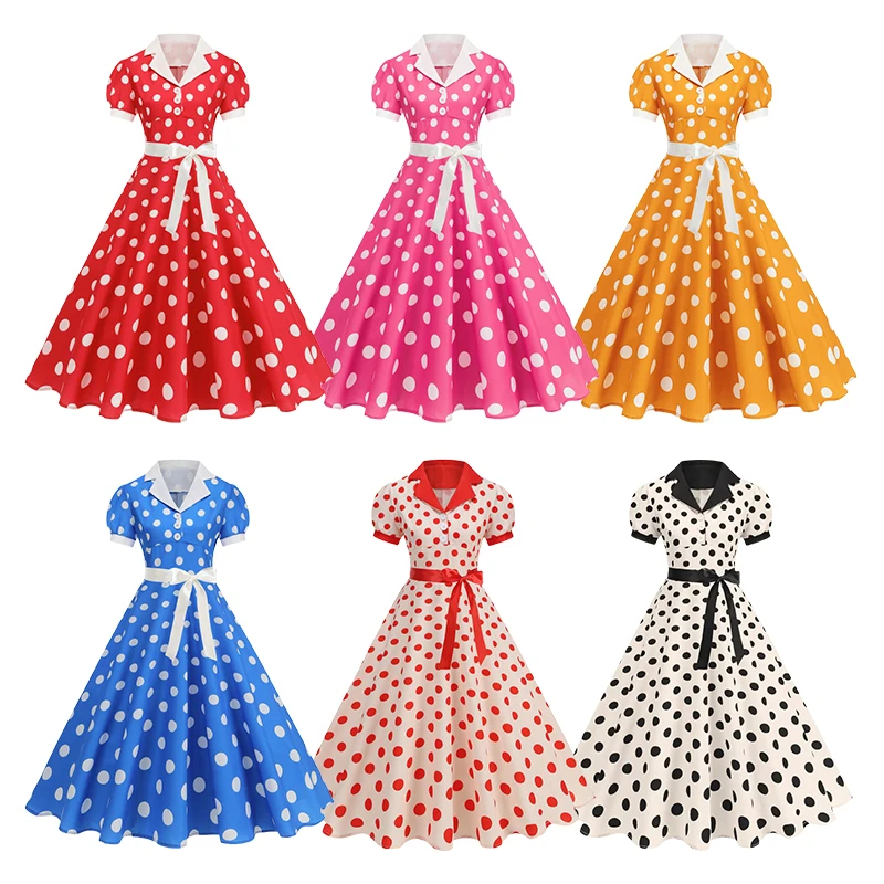 Vintage Polka Dot Summer Dress - Women'S Fashion Of The 60S review and price