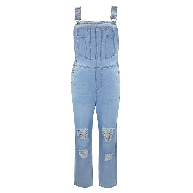 Blue Denim Jumpsuit Overalls R - Mom Jeans Women review and price