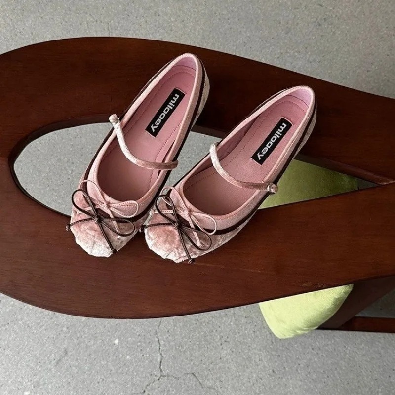 2026French Flat Bottomed Rotun - Women Fashion Heels review and price