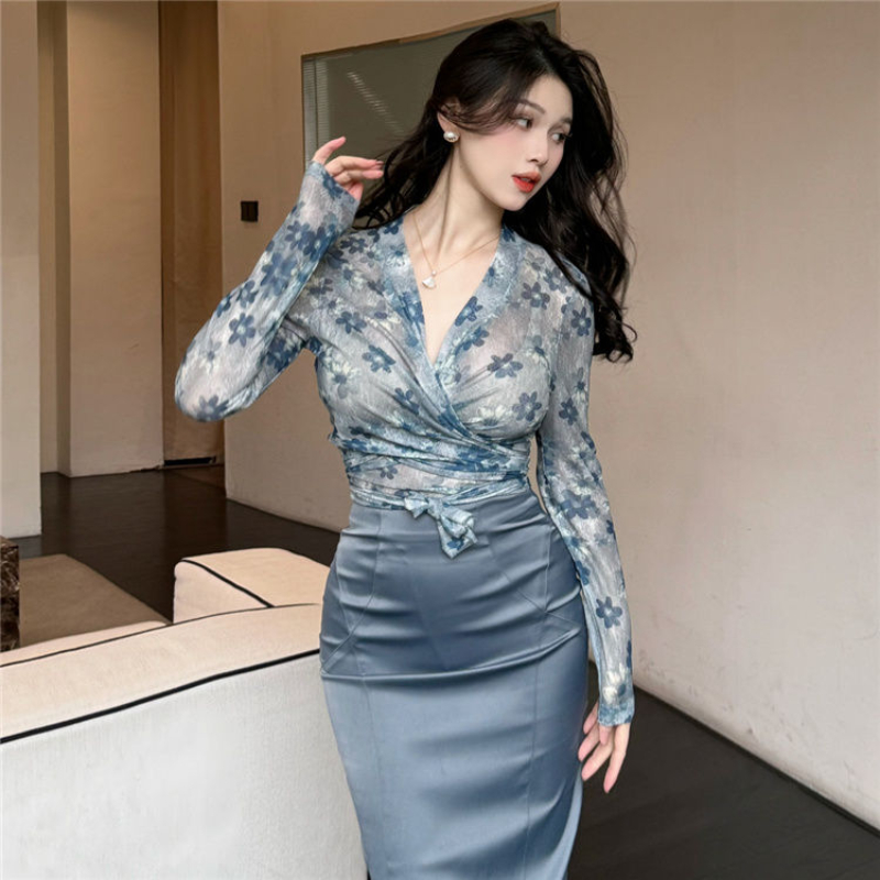 Women Clothing Suit Big Size F - Printed Wrap Skirt review and price