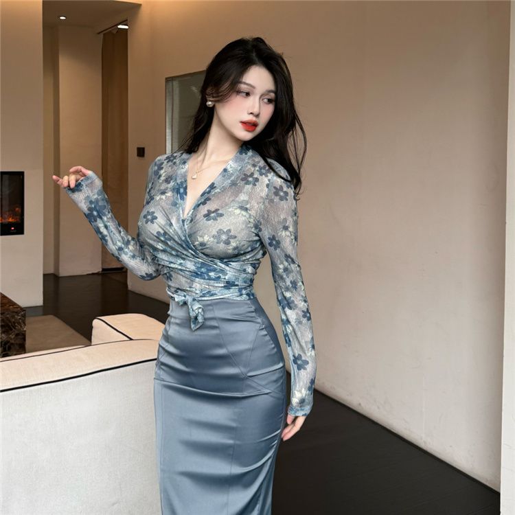 Women Clothing Suit Big Size F - Printed Wrap Skirt review and price