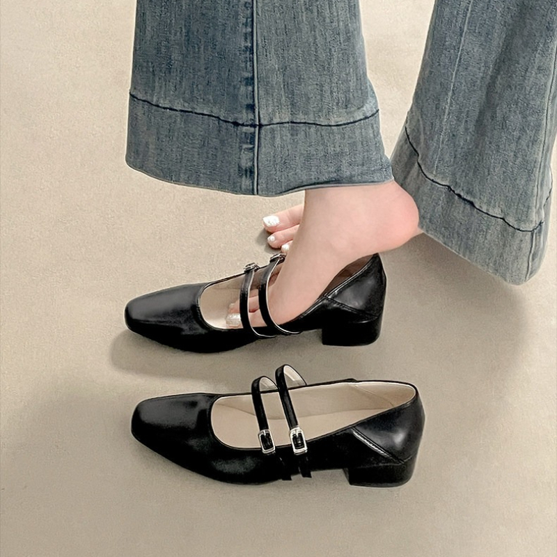 Square Toe Low Heel Women Silv - Women Fashion Heels review and price