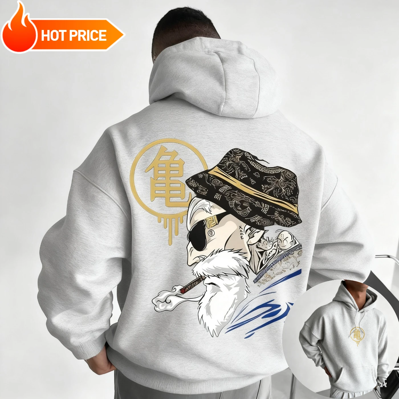 Master Roshi Dragon Ball Saiya - Hoodie Women Oversized review and price