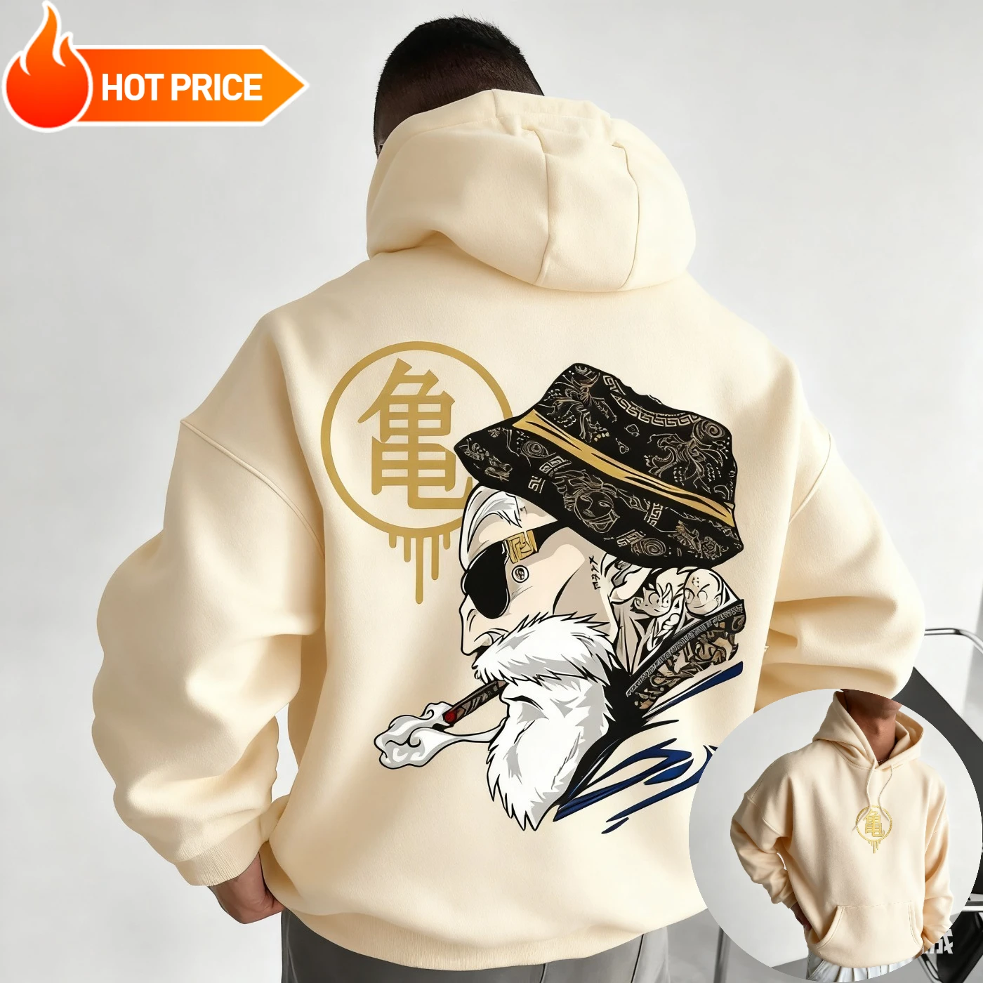 Master Roshi Dragon Ball Saiya - Hoodie Women Oversized review and price