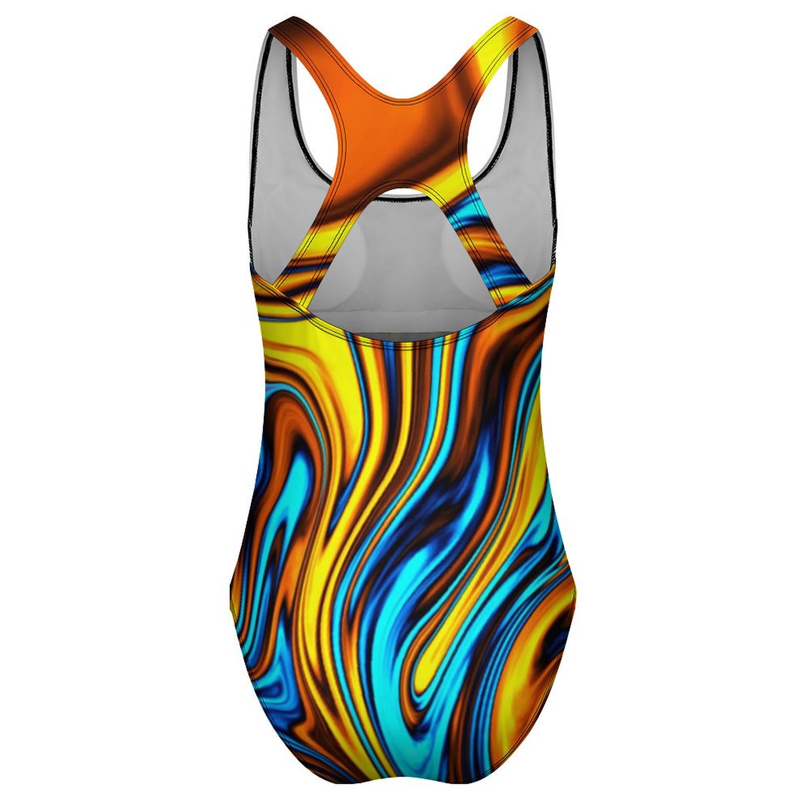 Golden Retro 60s Swimsuit Abst - Women'S Fashion Of The 60S review and price