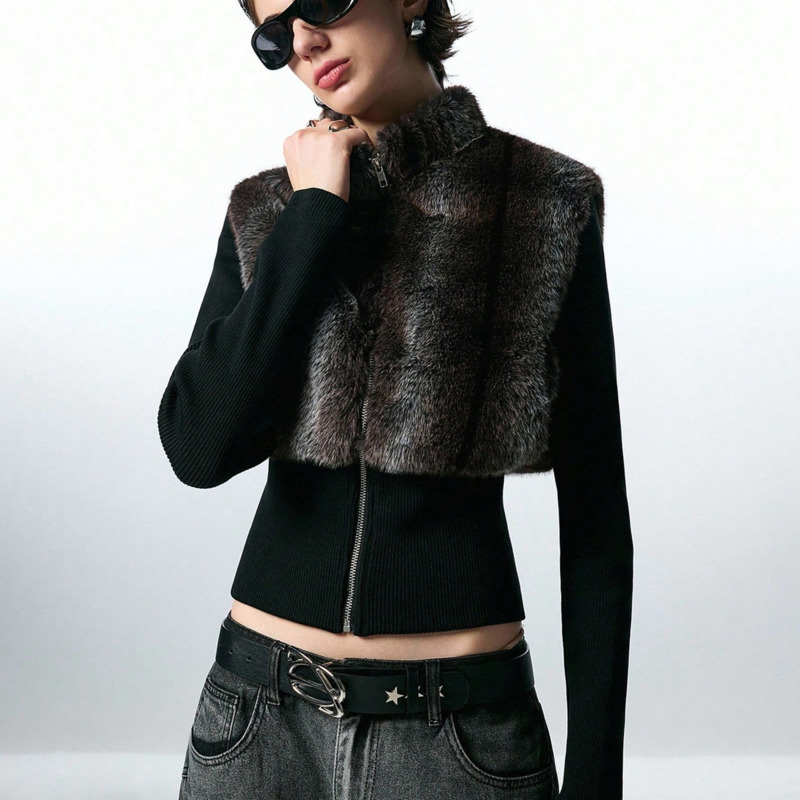 Women Cropped Sleeveless Zip‑U - Women'S Fashion Gilet review and price