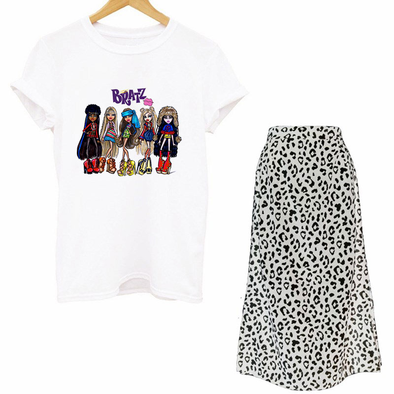 Women Two Piece Set Street Got - Printed Wrap Skirt review and price