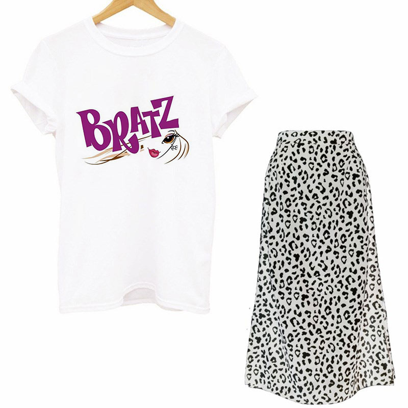 Women Two Piece Set Street Got - Printed Wrap Skirt review and price