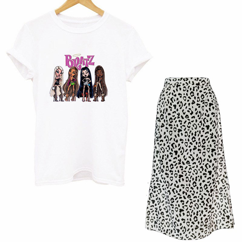 Women Two Piece Set Street Got - Printed Wrap Skirt review and price