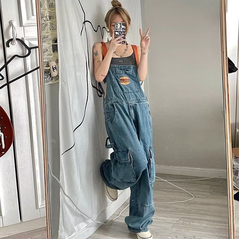 Retro Denim Loose Women Slim S - Women'S Fashion Trousers review and price