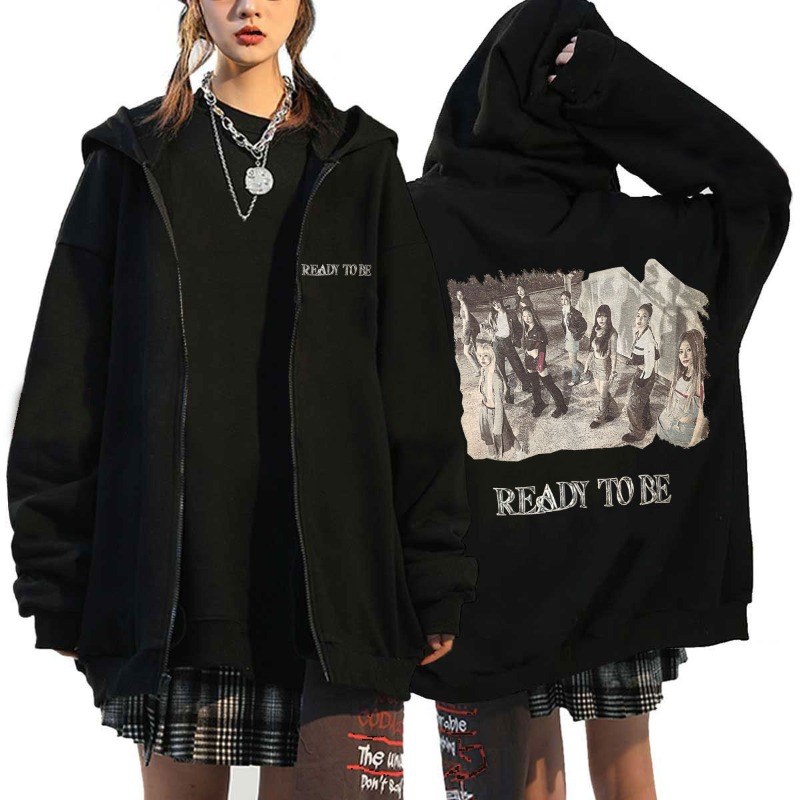 Pop TWICE Kawaii Harajuku Grap - Hoodie Women Oversized review and price