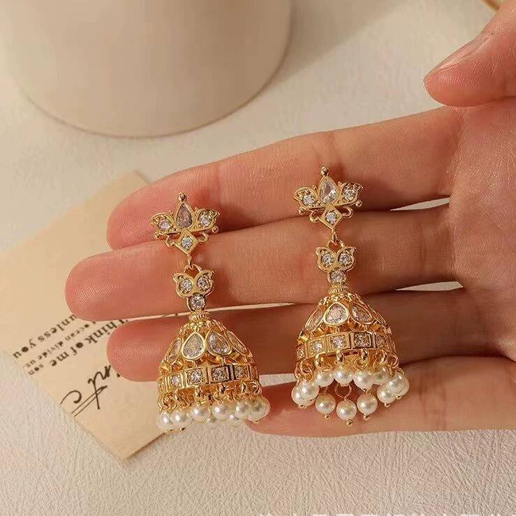 Indian Exaggerated Birdcage Ea - Women'S Fashion Earrings review and price